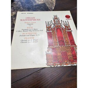 Organ Masterpieces Bach Buxtehude Franck LP Vinyl Record 1964
